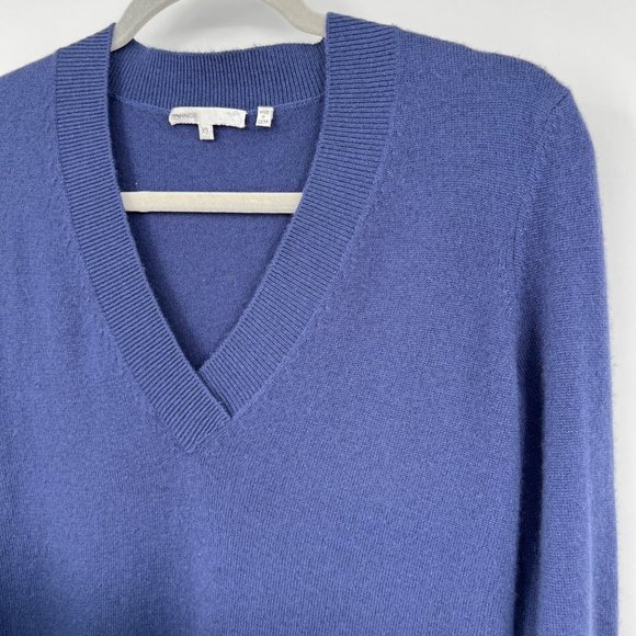 Vince Women's 100% Cashmere V-Neck Ombre Sweater Blue XS - Picture 3 of 11
